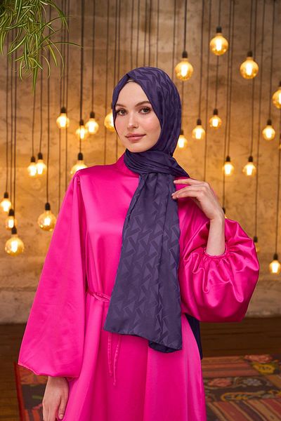 İpekhan Silky Jacquard Purple 9014-09 - Colecția Summer Sparkle