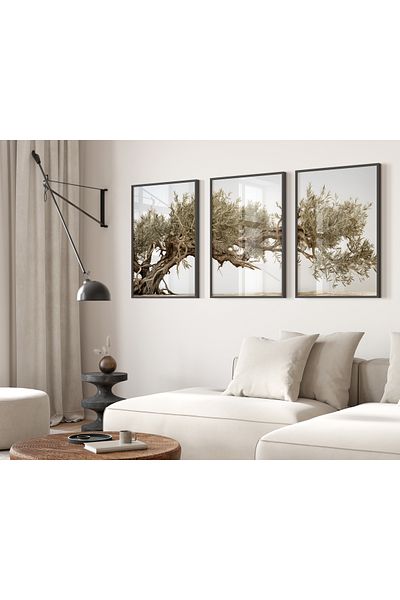 TekTablo Set de pictură înrămată 3 bucăți, set de pictură fragmentată