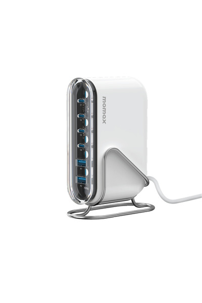 Momax 1-Charge Flow+ GaN Tech Desktop Charger 6 Ports 120W - White