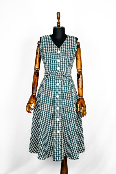 Sihirli Düğmeler Vintage Skirt Vest Set