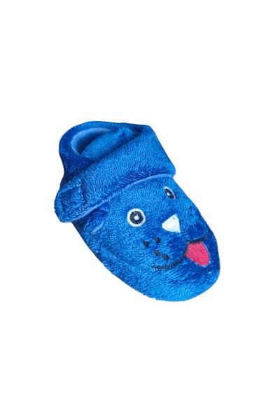 casso Dog Figured Boys' Kindergarten Nursery Home Non-Slip Sole Blue Slippers