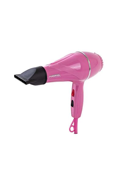 POWERTEC Tr-501 Professional Pink Color Blow Dryer + Tr-2830 Ion Feature Hair Styler Straightener