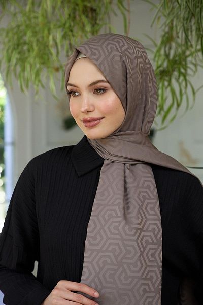 İpekhan Silky Jacquard Shawl Stone Color Summer Sparkle Collection - 9013-20