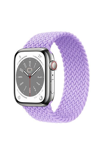 Quse Apple Watch 41mm/40mm/38mm & Series 10/11 42mm ile Uyumlu Örgü Solo Loop...
