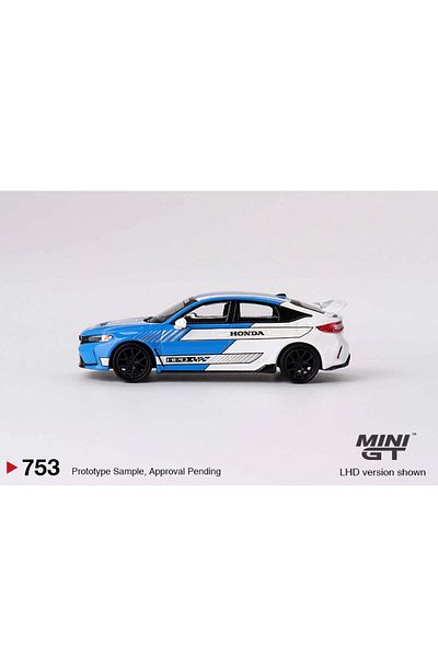 mini gt 1/64 Honda Civic Type R 2023 Pace Car Blue Mgt00753