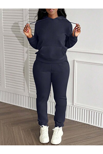 EYAX MODA Σετ γυναικεία αθλητική φόρμα Plus Size