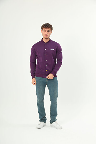 grand coco Мъжка едноцветна пачуърк яка с копчета отпред, дълъг ръкав и кариран принт, ежедневна яке