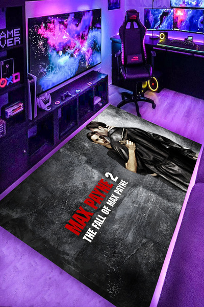 Alpacarpet Kaymaz Taban Makinede Yıkanabilir Gaming Oyuncu Playstation Xbox G...