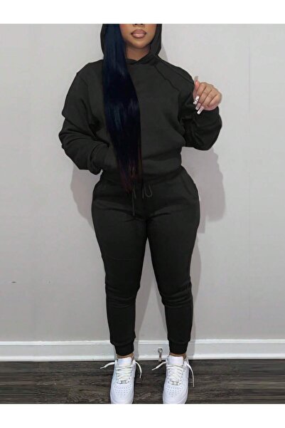 EYAX MODA Σετ γυναικεία αθλητική φόρμα Plus Size