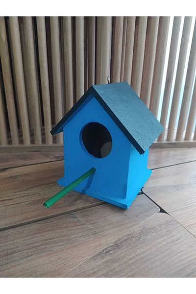 değerli hobi بيت طيور خشبي مع ورنيش مقاس 13x18 سم