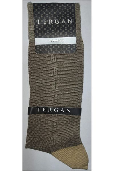Tergan Ανδρικές κάλτσες Mercerized καφέ - E24I1CR20303-08