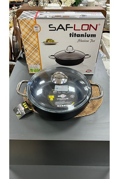SAFLON Safi̇nox 28 cm Carniyaric Titanium Cooker