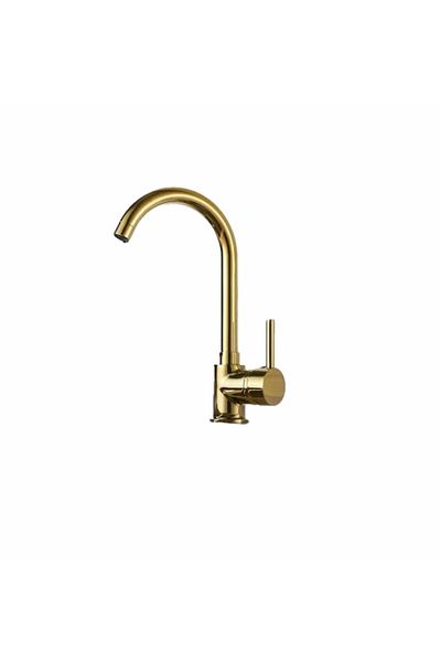 FLEKO BATARYA Gold Kitchen Faucet