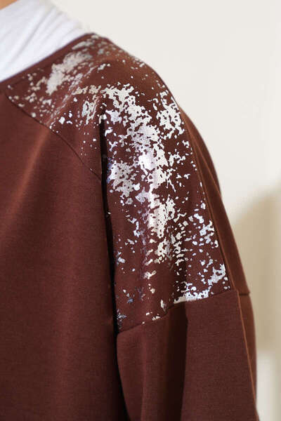 VOLT CLOTHİNG Women's Leaf Detailed Tunic