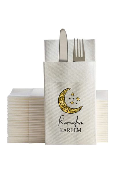 NapkinStore Ramadan Kareem - 12 Pcs Nssp302 Airaid Napkins