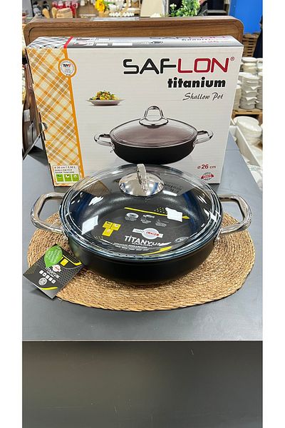 SAFLON Safi̇nox 26 cm Carniyaric Titanium Cooker
