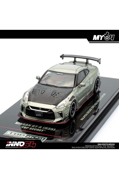 Inno 64 Models Inno 1/64 Nissan Skyline GT-R R35 'Top Secret" (معرض ماليزيا دييكاست 2024)