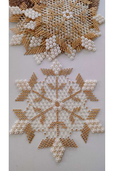 NMSONE طقم غرفة مطرز بالخرز (6 قطع مصنوعة يدويًا)