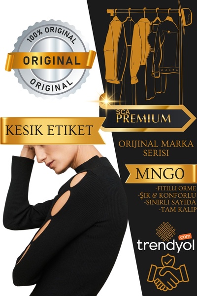 SCA Bluză neagră din tricot cu mâneci lungi, de calitate premium, marca origi...