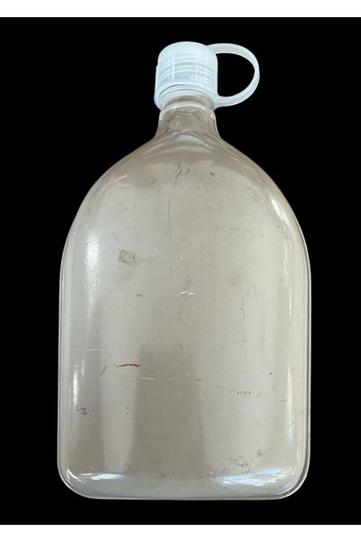 kho military design 13X24 Cm. European Manufacture Aluminum Flask (Light Coffee Tones)