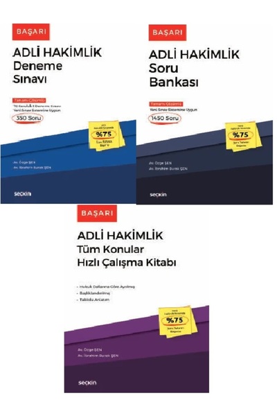 Başarı – Adli Hakimlik Deneme Sınavı-Adli Hakimlik Soru Bankası-Tüm Konular Hızlı Çalışma-Özge Şen