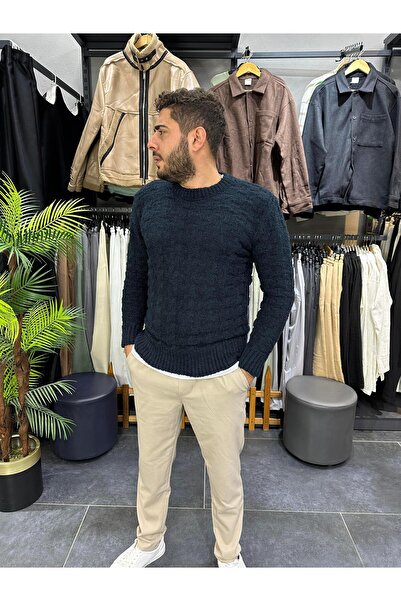 MODA DOKUMA KAZAK PETROL MAVİSİ