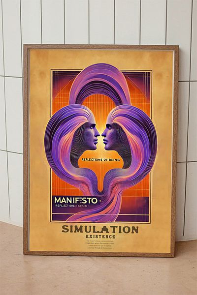 Taranist Poster Manifest Afirmation Positivitate Psihedelic Hippie Vintage