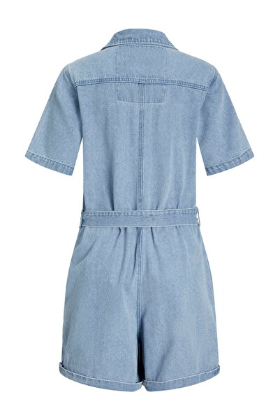 Jack & Jones Women's Denim Jumpsuit with Waist Tie - Isla