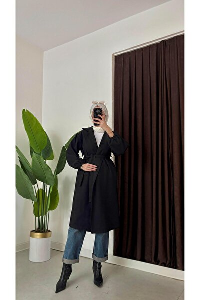 ENSA TESETTUR Esma Kaşe Kaban Siyah