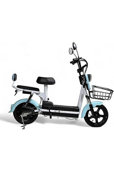 ALBADER Electric Scooter V26, Double Seats With Manual Pedals E- Scooter, Max Speed 30-40 KM, 48V