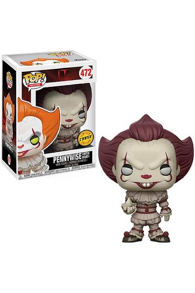 Funko Pennywise Chase Variant # 472 - شخصية Boat It Pop Limited Edition Vaulted