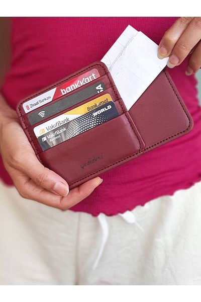 yedideri Real Leather Passport Cover & Travel Wallet Card Holder