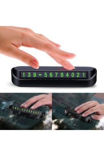 GARDENAUTO Phosphorescent Car Parking Number - Torpedo Openable Close, Auto Glass Card Parking Lot