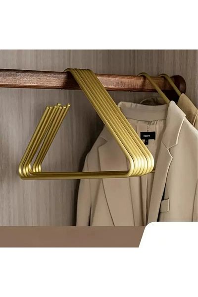 VENON 24 Pieces Triangle Gold New Style Hanger Clothes Hanger Clothes Hanger Metal Modern Hanger Pants Hanger