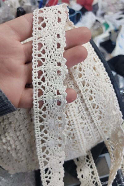 DUAYEN Güpür dantel pamuk kopanaki çıtır erkoç kenar desen 1 metre