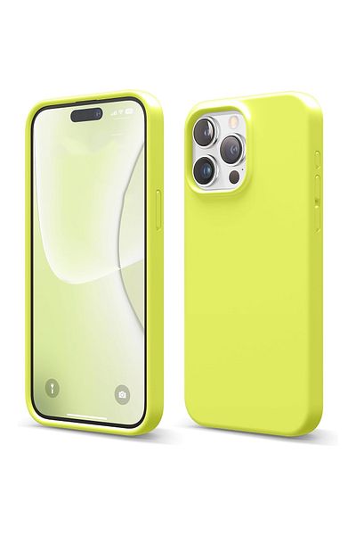 Merwish غطاء حماية من السيليكون متوافق مع هاتف Apple Iphone 13 Pro باللون الأصفر