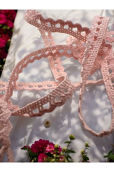BukiroAtelier 5 Meters 1 cm Cotton Lace Ribbon Ribbon