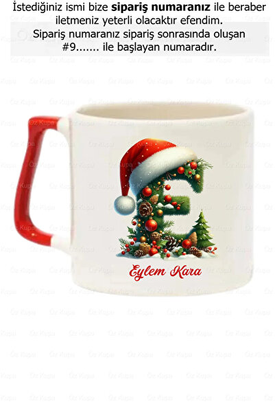 Öz Kupa Yeni Yıl Yılbaşı Happy New Year Kişiye Özel İsimli Lüks Kupa Bardak