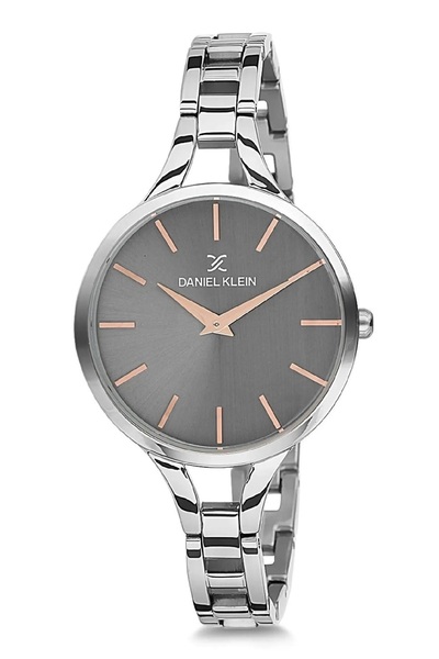 Daniel Klein Gümüş Gri Çelik Kordonlu Kadın Kol Saati