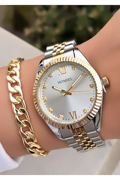 Homies Waterproof Women's Wristwatch and Bracelet Gift - Brand Original Billed