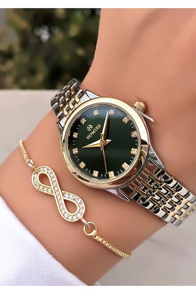 Homies Waterproof Women's Wristwatch and Bracelet Gift - Brand Original Billed