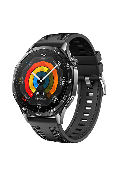 NovStrap Huawei Watch Gt6/Gt5/Gt4/Gt3/Gt2 46mm Pro/Se/Elite ile Uyumlu Kordon 22mm Hybrid Dikişli