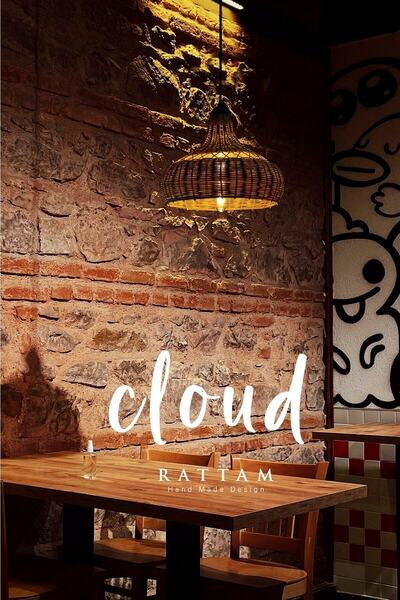 rattam Bambu Sarkıt Avize Rattan Sarkıt: Cloud 40cm