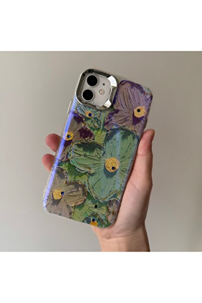 FİŞNEİLETİŞİM حافظة طلاء زيتية متوافقة مع هاتف آيفون 11