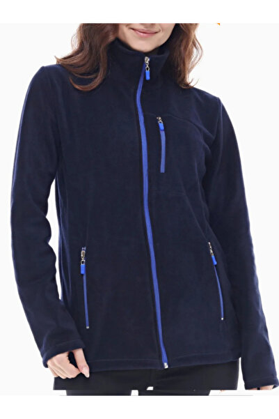 Genel Markalar Kadın Tam Fermuarlı Kalın Outdoor Polar Ceket