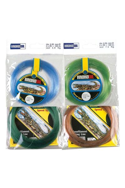 KROKODİL Pachet de 3.1KG fir colorat tip crocodil - 0.20MM 100MT fir de pescuit