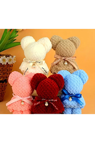 BHT 5li Rengarenk Dekoratif Ayıcık Havlu Hediyelik Çeyizlik