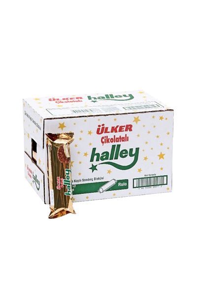 Ülker Mini Halley 66 Grams X 24 Pcs - Marsmallow with Chocolate Covered Biscuits
