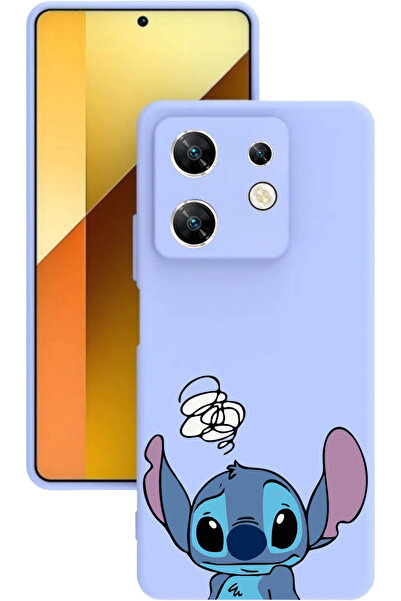 INFINIX ZERO30 (X6731B) Baskılı ve Kamera Korumalı Lila Renk Silikon Kılıf