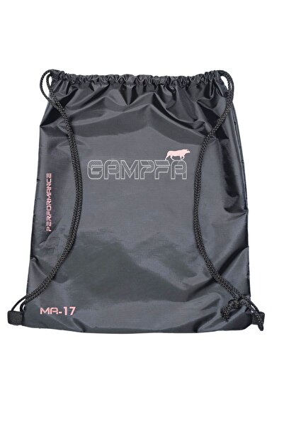 MayaArtDesign Büzgülü ipli Fonksiyonel 45x38 Sırt Çantası Pembe Siyah